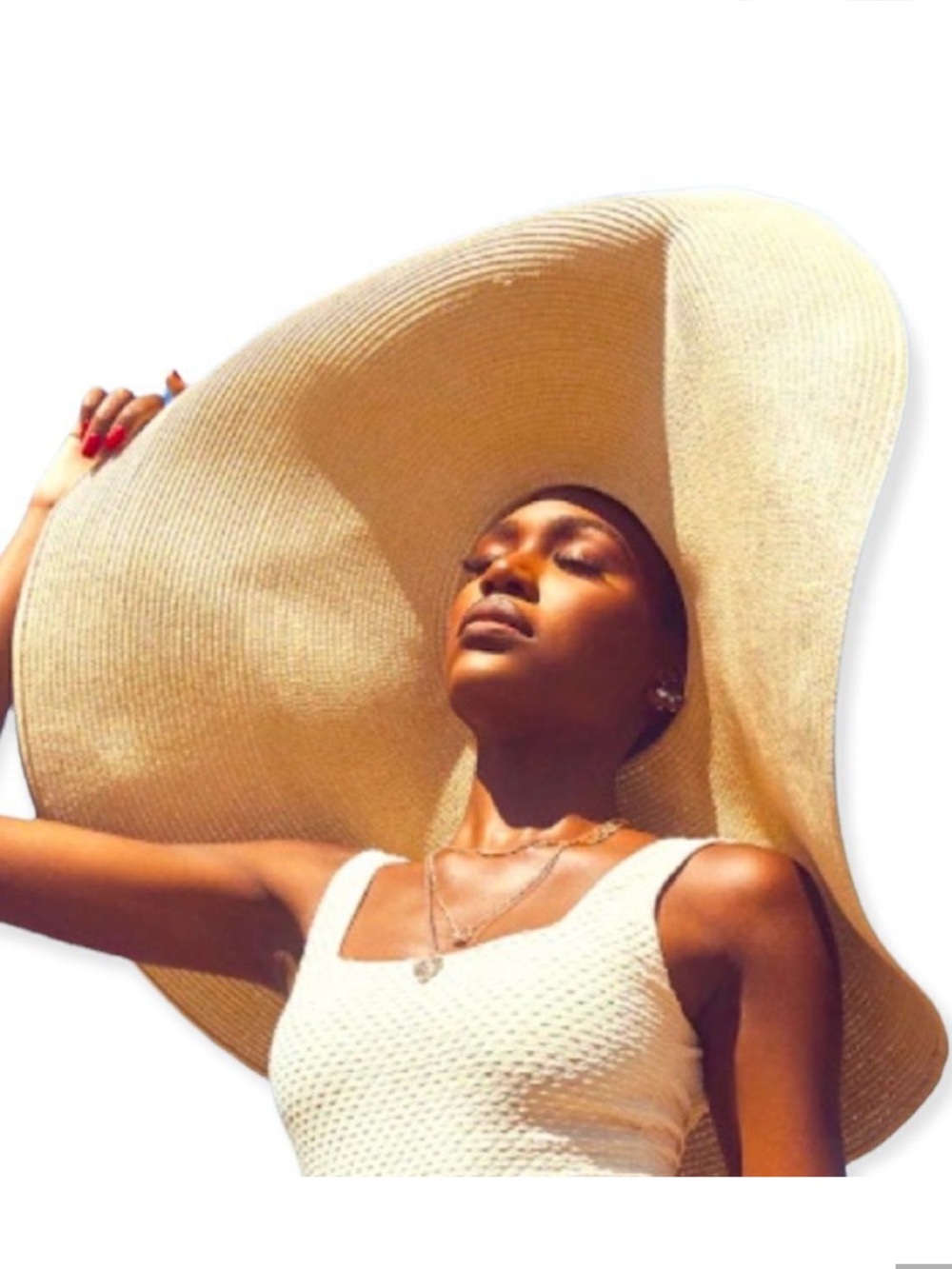 PrettyLittleThing Beige Wide Brim Sun Hat